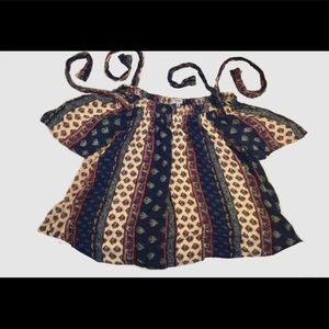 Off The Shoulder Pattern Blouse